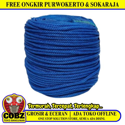 7 MM / NM Tali Tambang Ikat Nylon Plastik PVC Warna Per Meter