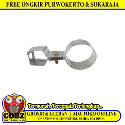 1 1/2 IN / TM Klem Pipa Gantung Hanger Clamp Galvanis Tipis