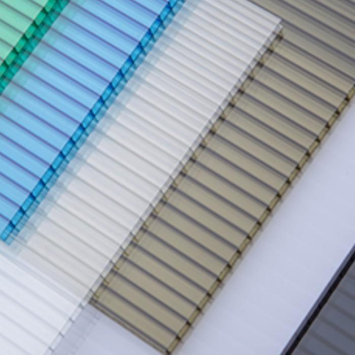 5 MM x 2.1 M x 11.8 M / SOLARLITE Atap Polykarbonat Rongga Blue Roll