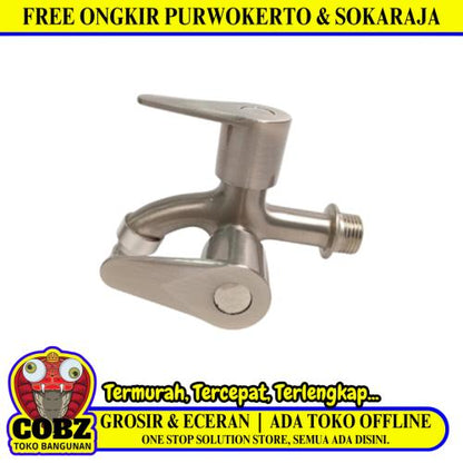 1/2 IN / ORACLE Kran Air Cabang Double Shower Mesin Cuci Stainless