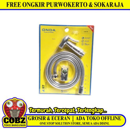 1/2 IN x 120 CM / ONDA S 88 CCS Jet Shower Cebok Toilet Stainless Set