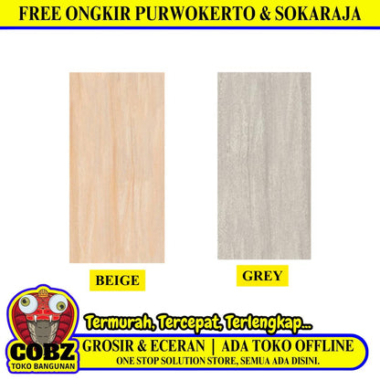 30 CM x 60 CM / UNO CENTURY Keramik Dinding Kamar Mandi Glossy Dus