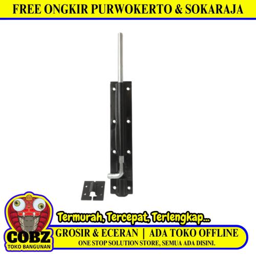 12 IN / VICO Grendel Kunci Slot Pintu Jendela Stainless