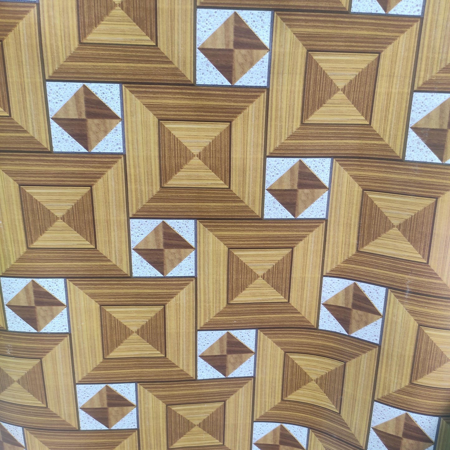 120 CM x 15 M / NANYA CKS 001 31A Karpet Perlak Lantai Meja Vinyl PVC Brown Roll
