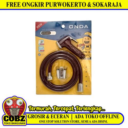 ONDA S75 MCS Jet Shower Cebok Semprotan Toilet Plastik PVC Set