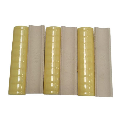 10 CM / COBZ Kuku Macan Bon Bon Lis Keramik Ulir Lurus Kuning Lembar