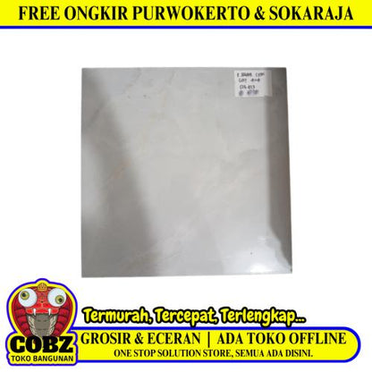 40 CM x 40 CM / ARWANA LYON Keramik Lantai Rumah Glossy Grey Dus