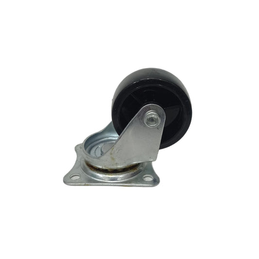 1.5 IN / TM Roda Hidup Trolly Non Rem Plat Nylon Nylon Hitam