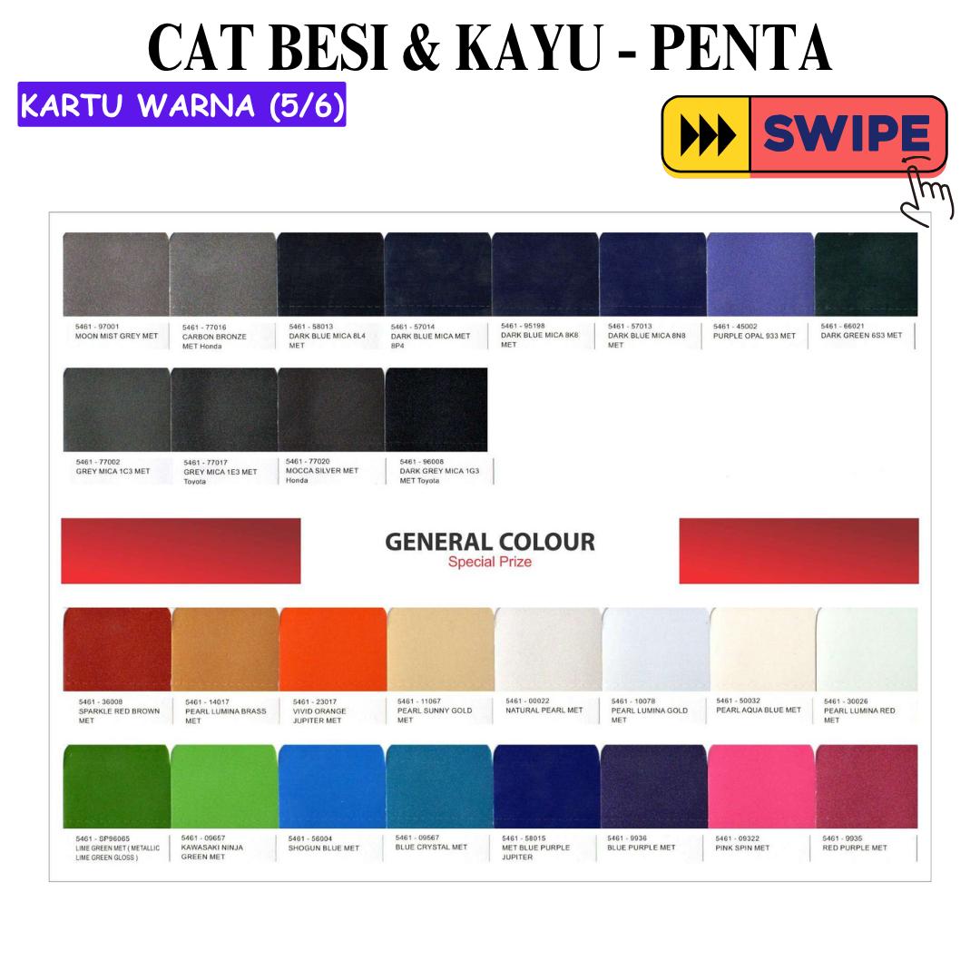 1 KG / PENTA METALLIC Cat Duco Kayu Besi Semprot Kaleng