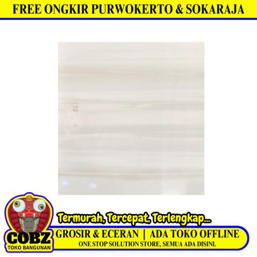 50 CM x 50 CM / UNO SOFIA Keramik Lantai Rumah Glossy Cream Dus