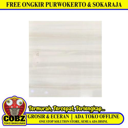 50 CM x 50 CM / UNO SOFIA Keramik Lantai Rumah Glossy Cream Dus