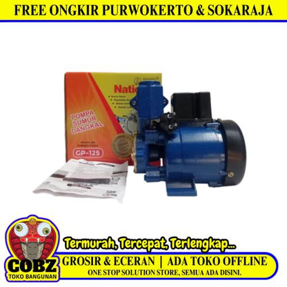 ISCO GP-125 Pompa Air Sumur Dangkal Semi Jet Pump Non Otomatis Set