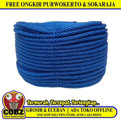 10 MM / TM Tali Tambang Ikat Nylon Plastik PVC Warna KG