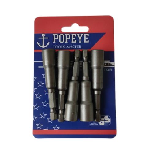 8 MM x 48 MM / POPEYE Mata Bor Kunci Sok Baut Baja Roofing Hex Set
