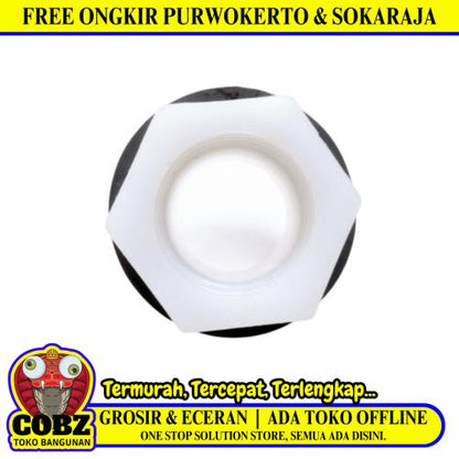 1 IN / NM Mur Torrent Ring Drat Dalam Tandon Tangki Air Plastik PVC