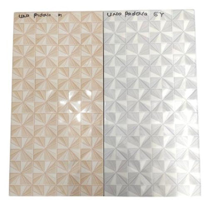 25 CM x 50 CM / UNO PADOVA Keramik Dinding Kamar Mandi Glossy Grey Dus