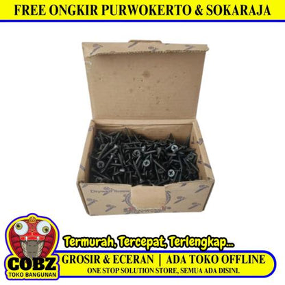 #6 X 1 IN / ROYCE Sekrup Gypsum Screw Plafon Board GRC Hitam Dus