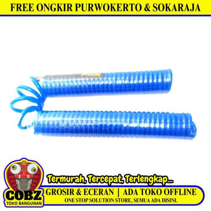 900 CM / MOLLAR Selang PU Pneumatic Hose Kompresor Angin Biru