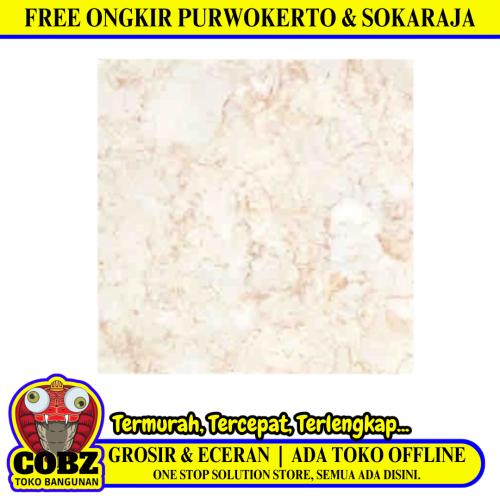 60 CM x 60 CM / SERENITY POLAND IVORY Granit Lantai Rumah Glossy Dus