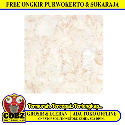 60 CM x 60 CM / SERENITY POLAND IVORY Granit Lantai Rumah Glossy Dus