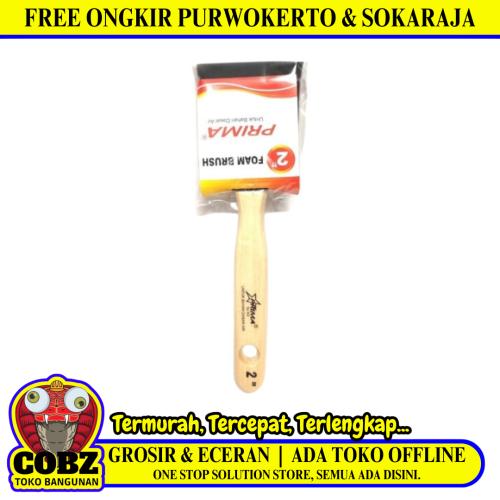 2 IN / PRIMA Kuas Spons Cat Tembok Kayu Besi Sponge Paint Brush