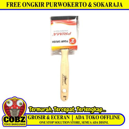 2 IN / PRIMA Kuas Spons Cat Tembok Kayu Besi Sponge Paint Brush