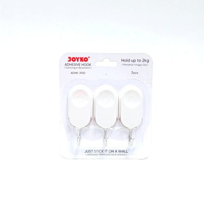 JOYKO ADHK-3100 Kapstok Cantel Gantungan Baju Dinding Mini PVC Set