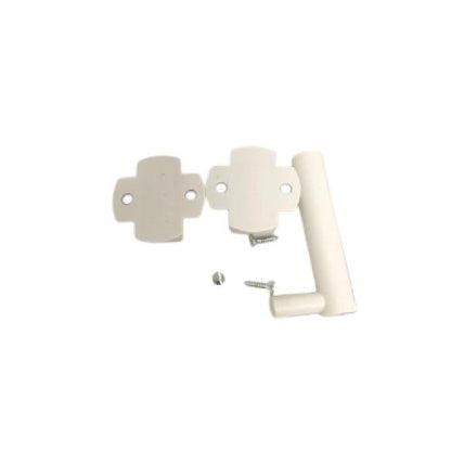 D 5 CM / GNP Kunci Handle Pintu Bulat Kamar Mandi PVC Putih Set