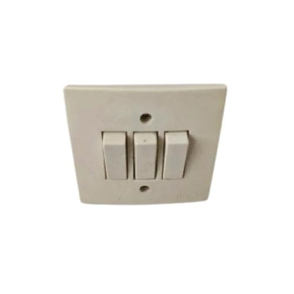 BROCO NG Saklar Triple 3 Gang Tanam IB Inbow Cream