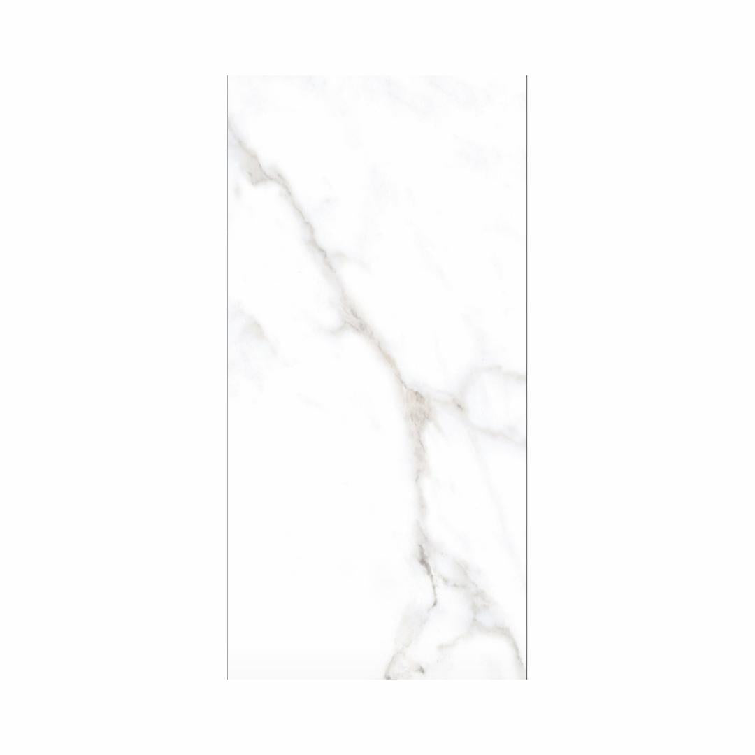 25 CM x 50 CM / UNO Catalina Keramik Dinding Datar Glossy White Dus