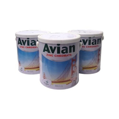 5 KG / AVIAN Cat Dasar Meni Besi Anti Karat Zinc Chromate Primer Kaleng