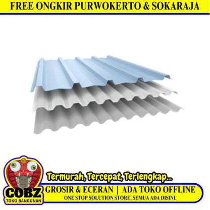 1.2 MM x 830 MM x 5 M / ALDERON RS TRIMDECK Atap U PVC Gelombang Besar Opaque White Lembar