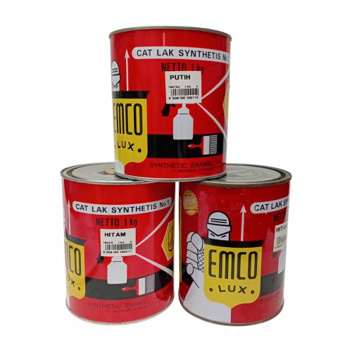 1 KG / EMCO GLOSSY Cat Kayu Besi Wood Metal Paint Kaleng