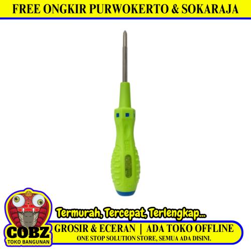 2 1/2 IN / SHENGWEI 02 Obeng Tespen AC Listrik Lampu Cahaya Plus Minus