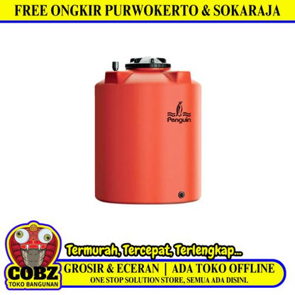 520 L / PENGUIN TB 55 Water Torrent Tangki Tandon Air PVC Orange + Acc Set