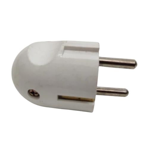 BROCO Steker Jek Colokan Kabel Listrik Cowok Male Bulat Putih