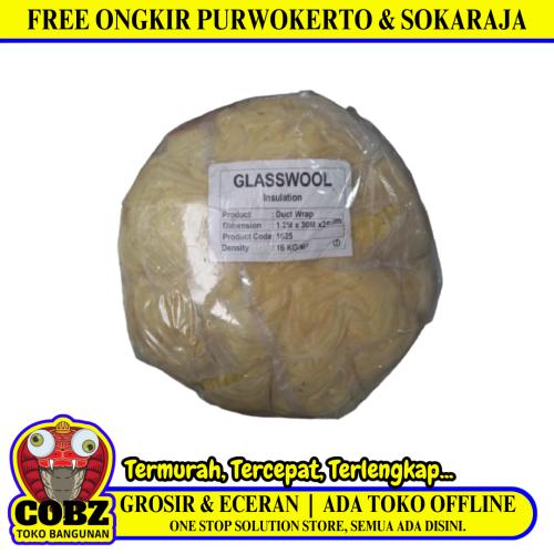 25 MM x 120 CM x 30 M / ECOWOOL Glasswool Busa Insulasi Peredam Suara Roll