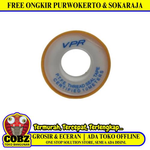 10 M / VPR Seal Tape Siltip TBA Selotip Siltip Isolasi Kran Air