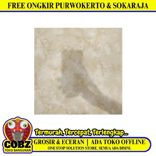 40 CM x 40 CM / ARWANA 7711 Keramik Lantai Rumah Glossy Cream Dus