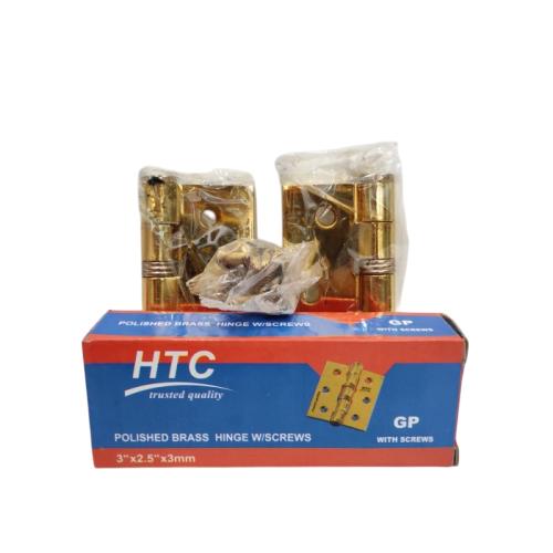3 IN / HTC Engsel Kupu Kupu Pintu Jendela Hinge Stainless Set