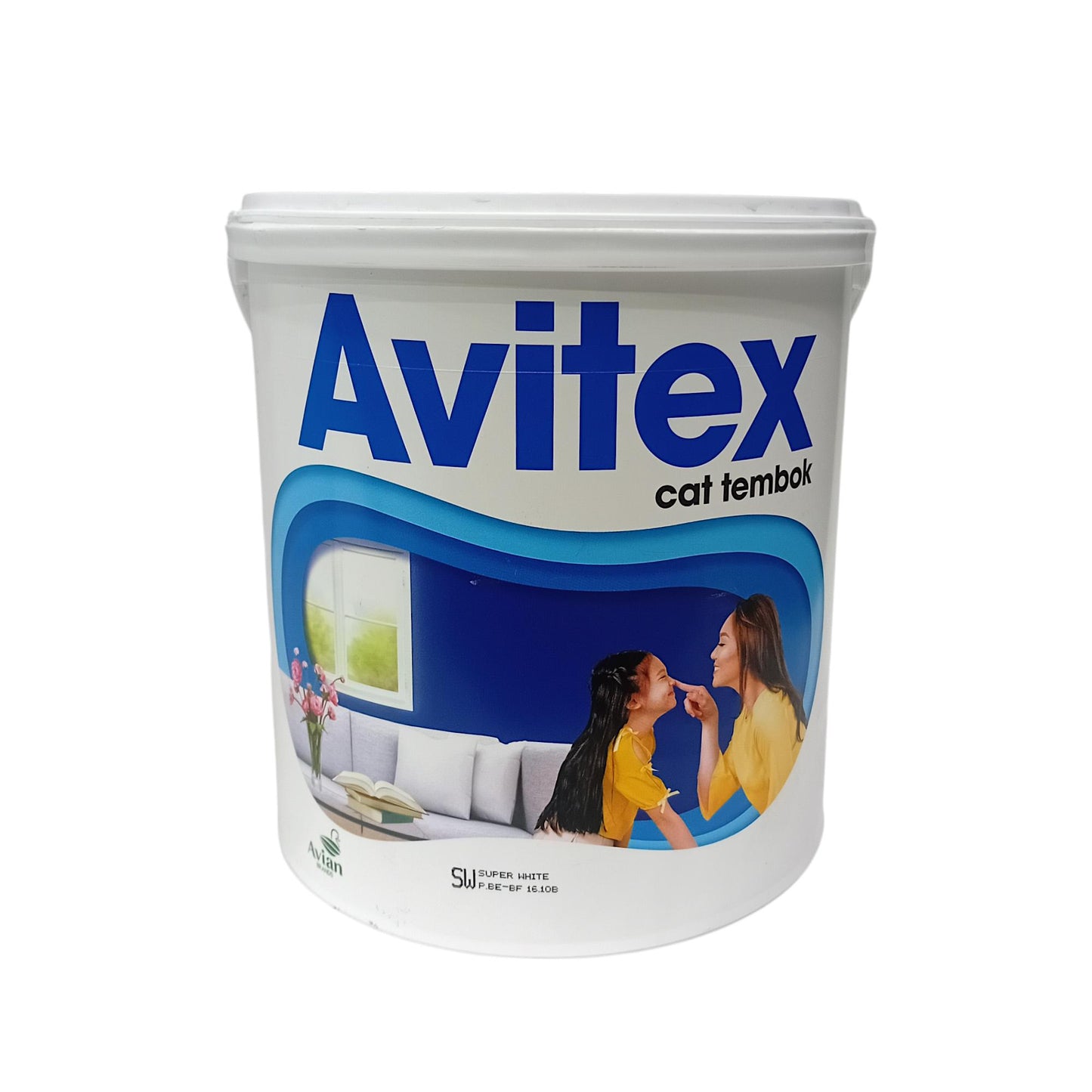 5 KG / AVITEX Cat Tembok Beton Plafon Wall Paint Galon