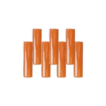 10 CM / TM Kuku Macan Bon Bon Lis Keramik Polos Orange Lembar