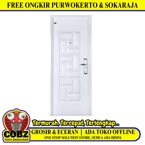 5 CM x 90 CM x 220 CM / FORTRESS PRIME 90.04 SINGLE Pintu Kamar Mandi Baja White Set