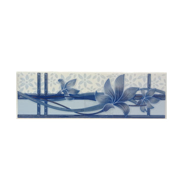 8 CM x 25 CM / NM 81V531 List Keramik Dinding Kamar Mandi Blue Lembar