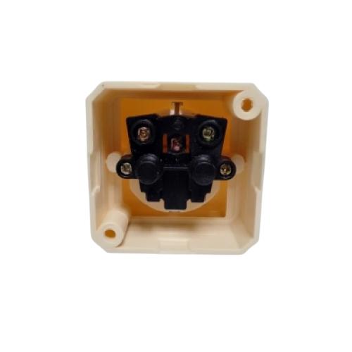 1 LUBANG / BRIGHT-G Stop Kontak Terminal Arde Tempel OB Outbow Cream