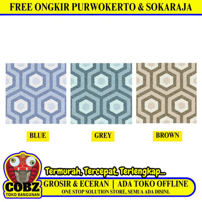 25 CM x 25 CM / ASIA TILE RAFA Keramik Lantai Kamar Mandi Matte Dus