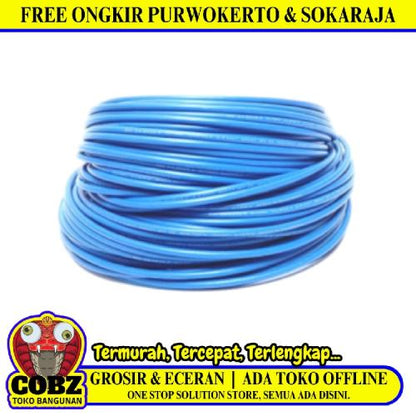 1 INTI x 2.5 MM / TM NYA F Serabut Kabel Tembaga SNI Biru Meter