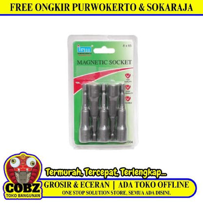 8 MM x 65 MM / IGM Mata Bor Kunci Sok Baut Baja Roofing Hex Set