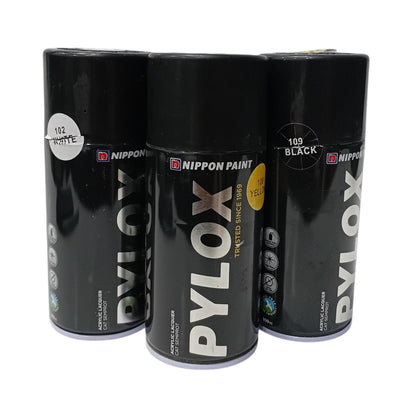 300 CC / NIPPON PAINT Pylox Cat Kayu Besi Semprot Kaleng