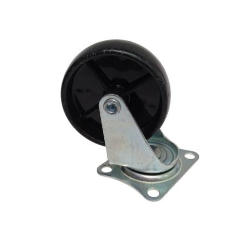 2 1/2 IN / TM Roda Hidup Trolly Non Rem Plat Nylon Hitam